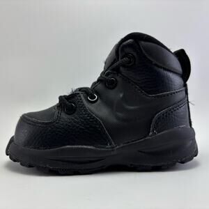 NIKE “Manoa” Black Leather Toddler Boots Size 5C